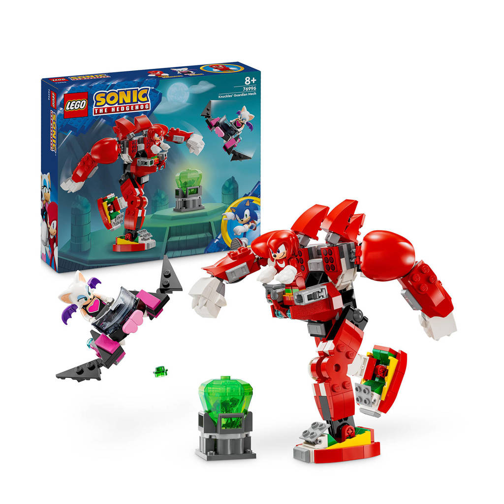 heel goed speelgoed goedkoper en kwaliteit en mooiKnuckles' mechabewaker Bouwbaar Game Speelgoed Figuur 76996