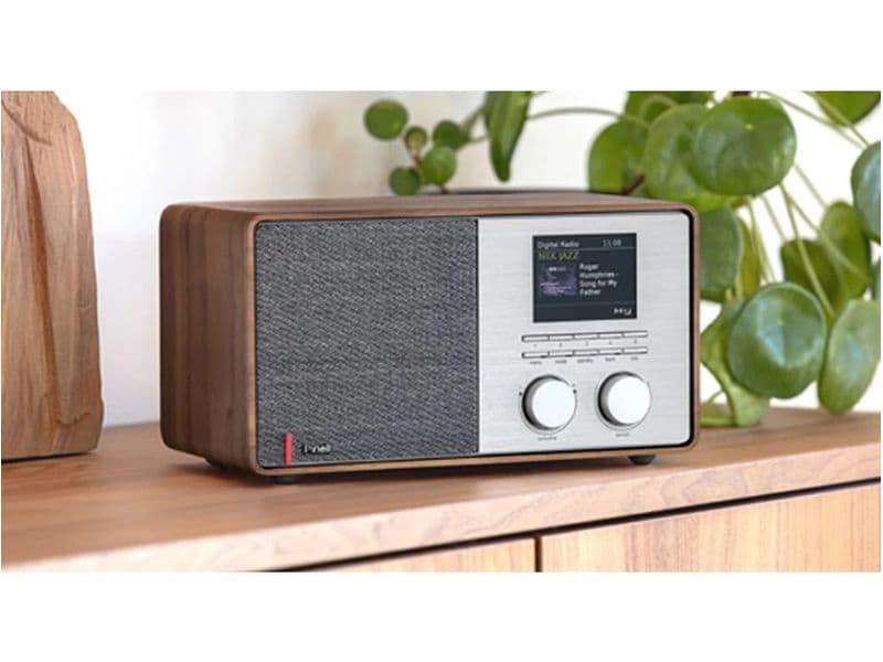 Pinell DAB  Radio Supersound 301 Braun DAB  Radio mit Internetradio, Spotify Connect und Bluetooth