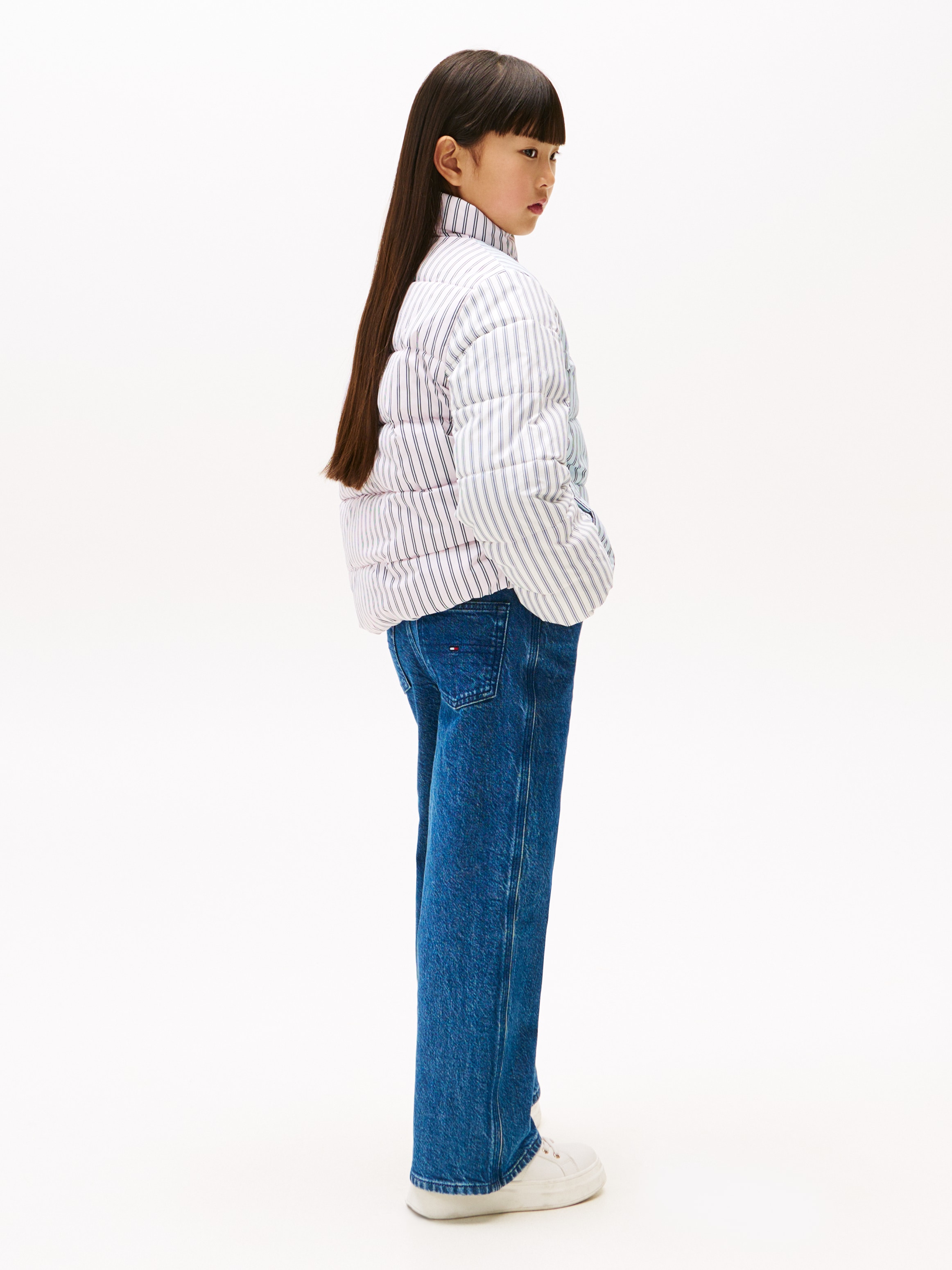 Tommy Hilfiger Steppjacke »MIX STRIPE PUFFER« für Kinder bis 16 Jahre, cooles Streifen-Design