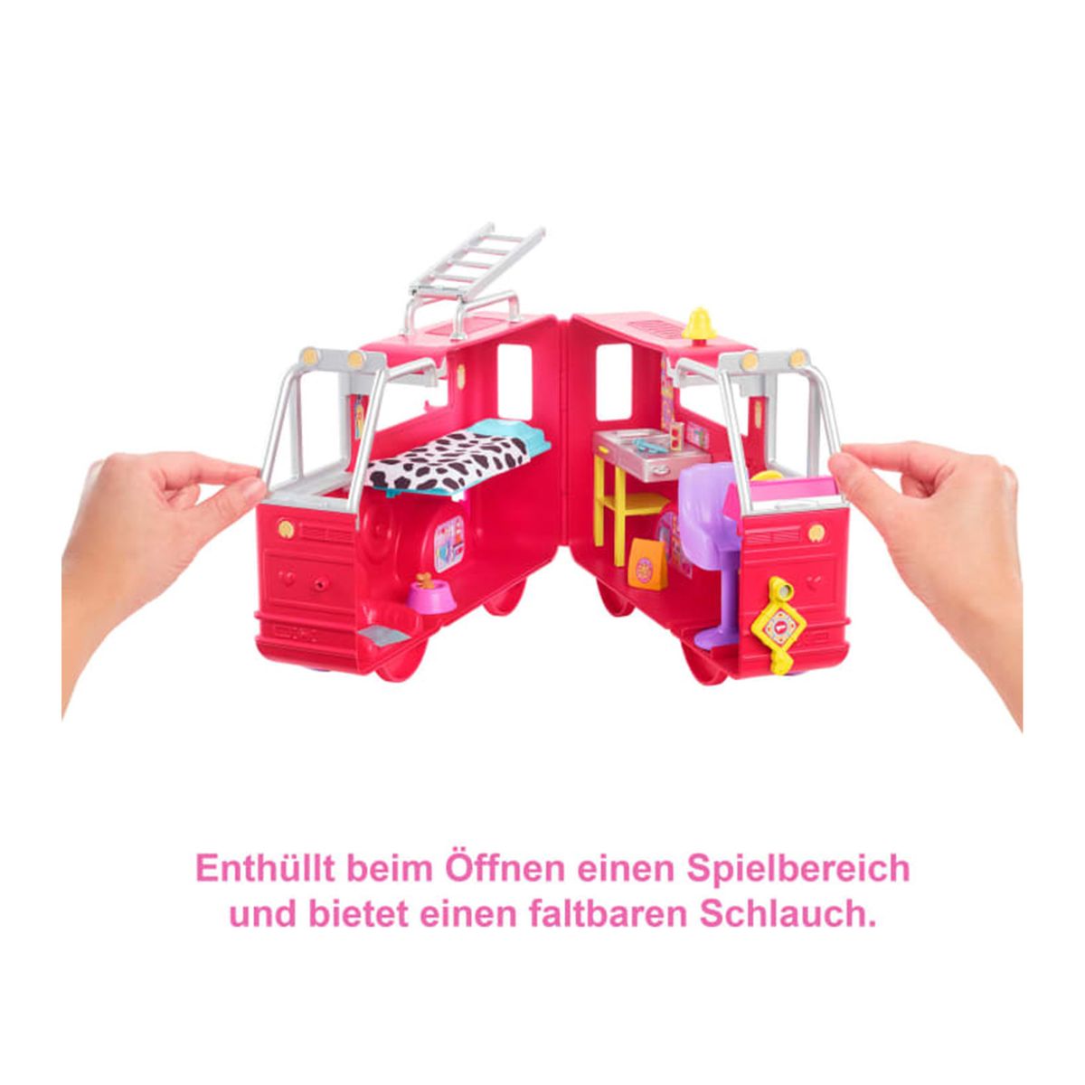Mattel HCK73 - Barbie - Chelsea can be... - Feuerwehrauto mit Zubehör, Spielset
