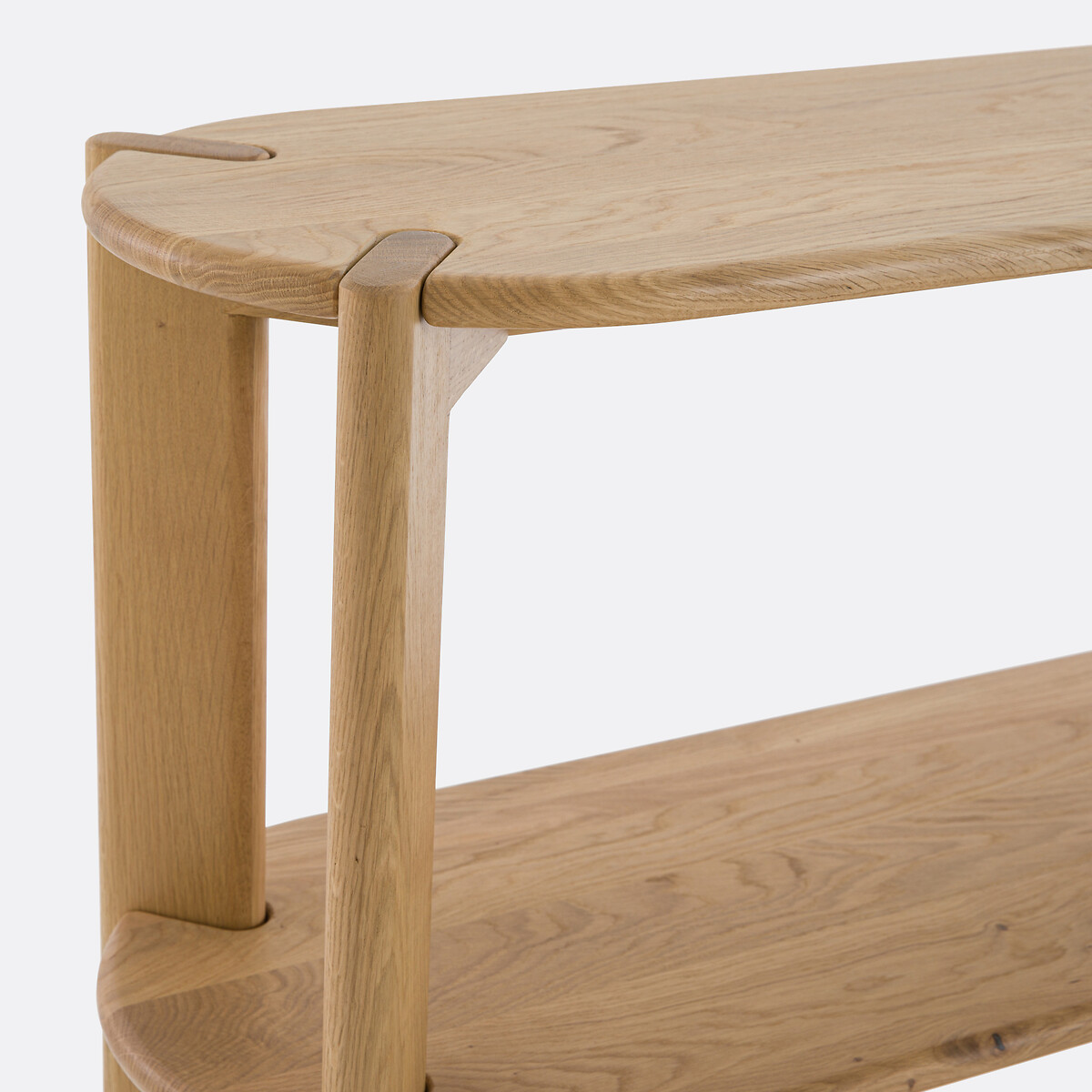 LA REDOUTE INTERIEURS<br>Mesa de parede com 3 prateleiras em carvalho maciço, Elmo