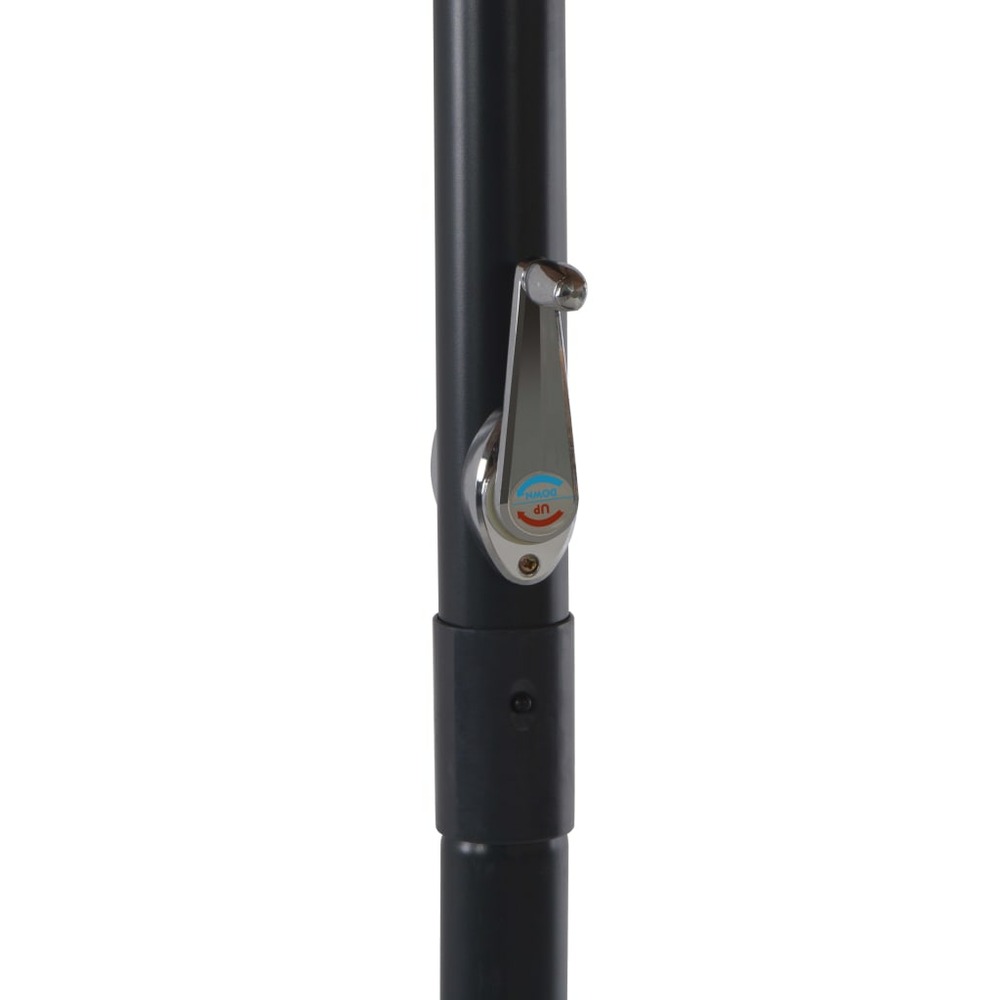 Parasol avec base portable diamètre 5 m anthracite
