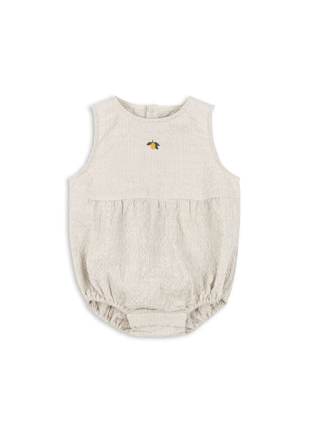 Elliot romper - quarry stripe - 3M