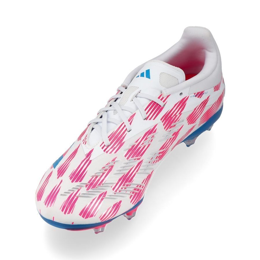 adidas Predator Elite FG Reemergence - Blanc/Bleu/Rose Enfant