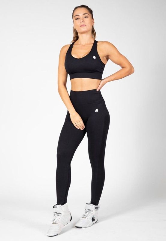 Gorilla Wear - Hilton Seamless - Legging - Zwart - High Waisted - Squat-Proof