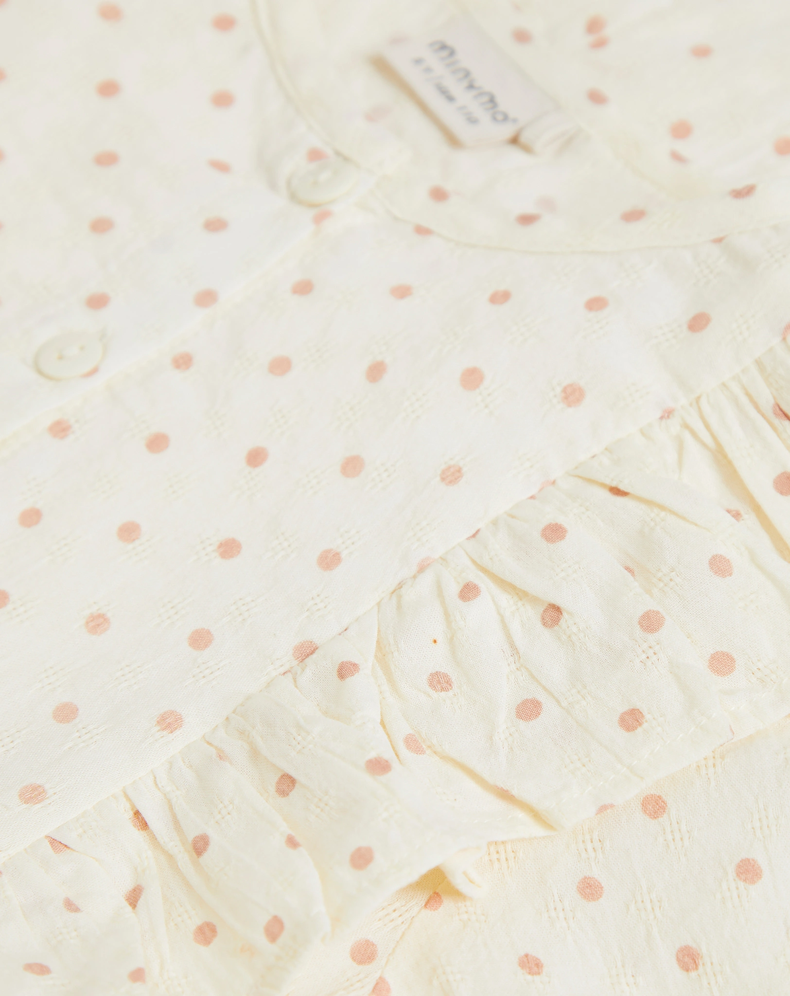 Langarm-Bluse RUFFLE in seedpearl