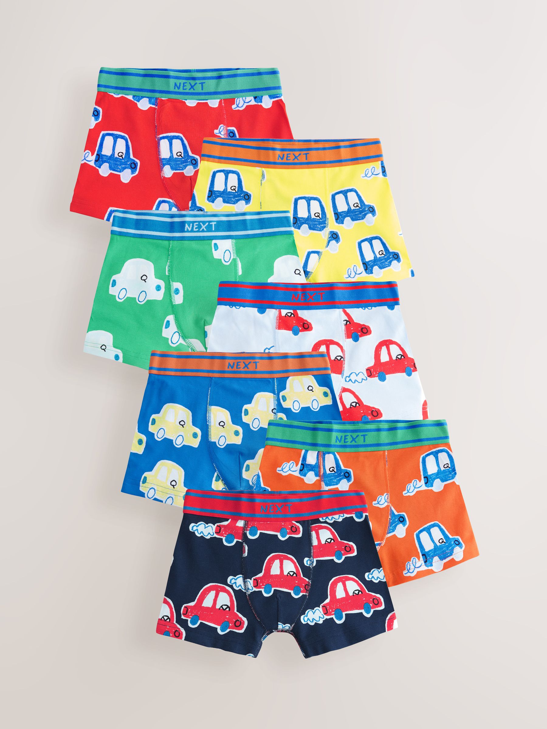 Meerdere autoprints - Verpakking van 7 boxershorts (1,5 - 12 jr)