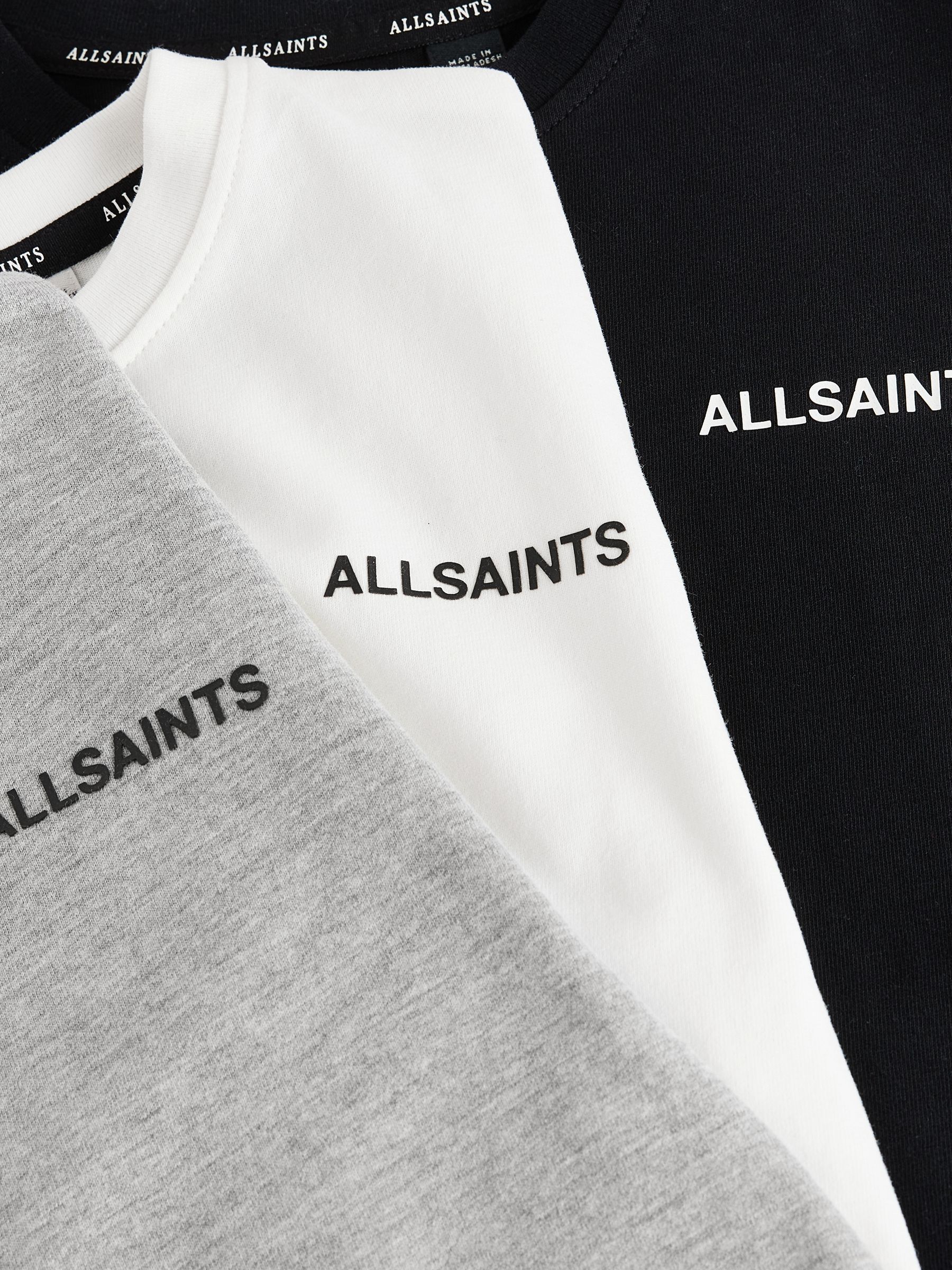 Zwart/wit - smALLSAINTS Boys Logo Crew Relaxed T-Shirts 3 Pack