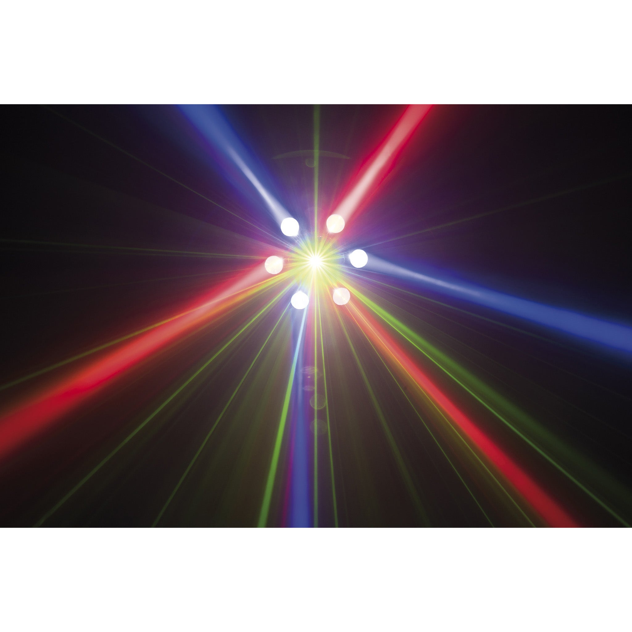 Showtec Airwolf multi-effect met rotatie, RGBW, stroboscoop en laser