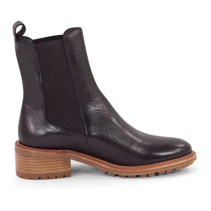 Sessùn Chelsea Boots Pierce Cuir | Noir