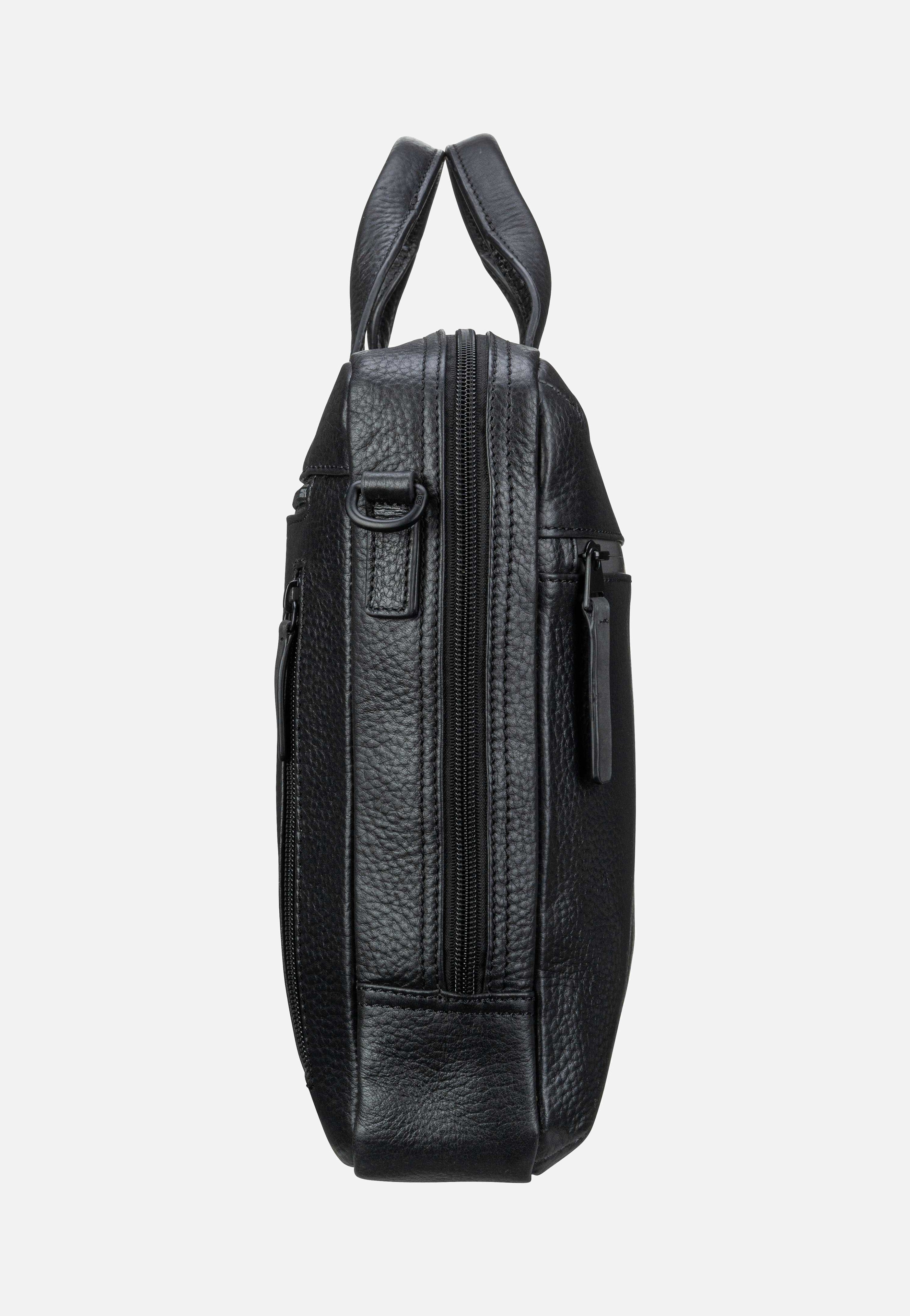 Stockholm Business Bag S 1 Comp Black - Aktentasche