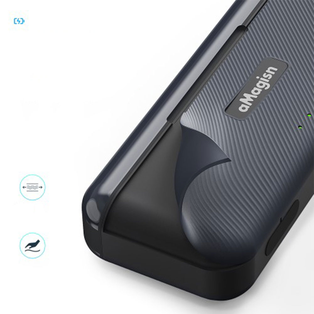 3-fach USB-C Akku Box Ladegerät   Micro SD Kartenfach für GoPro Hero 12 / 11 / 10 / 9 - Schwarz