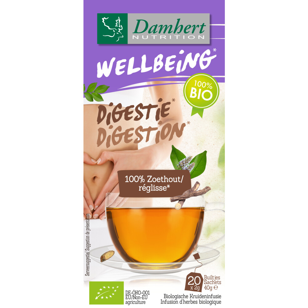 3x Damhert Wellbeing Thee Zoethout20 stuks