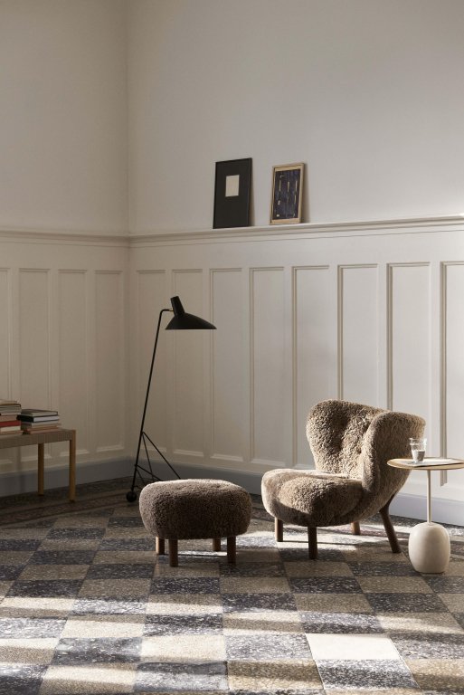 &tradition Little Petra VB1 fauteuil walnoot, Karakorum 003