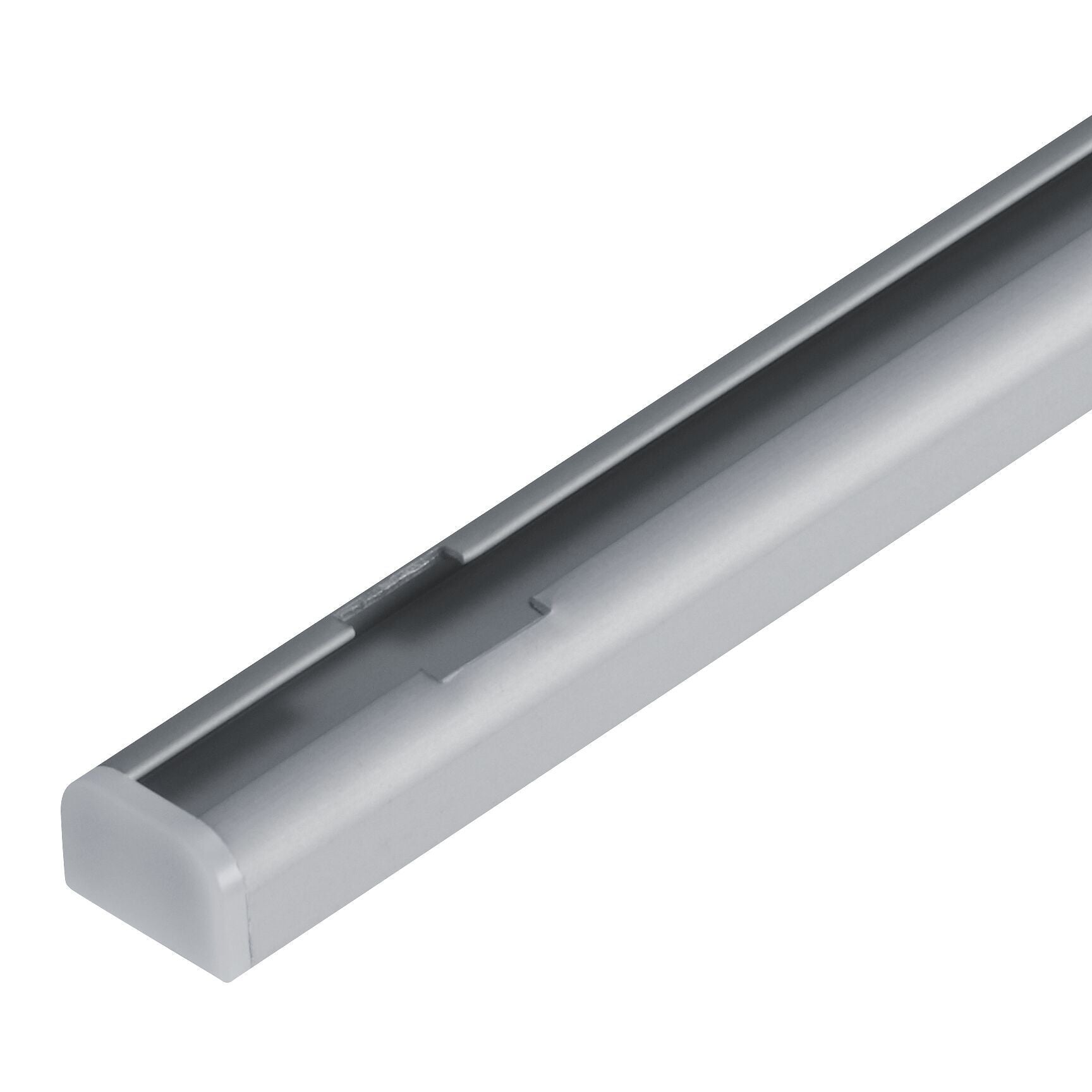 SLIM LINE Vorhangschiene - Silber / B: 160.0 cm x T: 1.6 cm x H: 1.0 cm