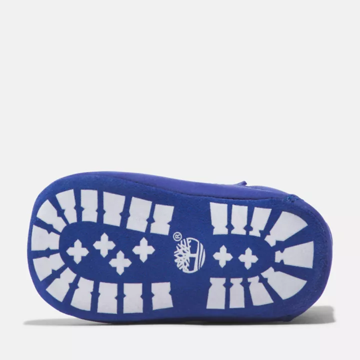 Sapatinho de Berço: Conjunto de Sapatinho e Chapéu na cor Azul