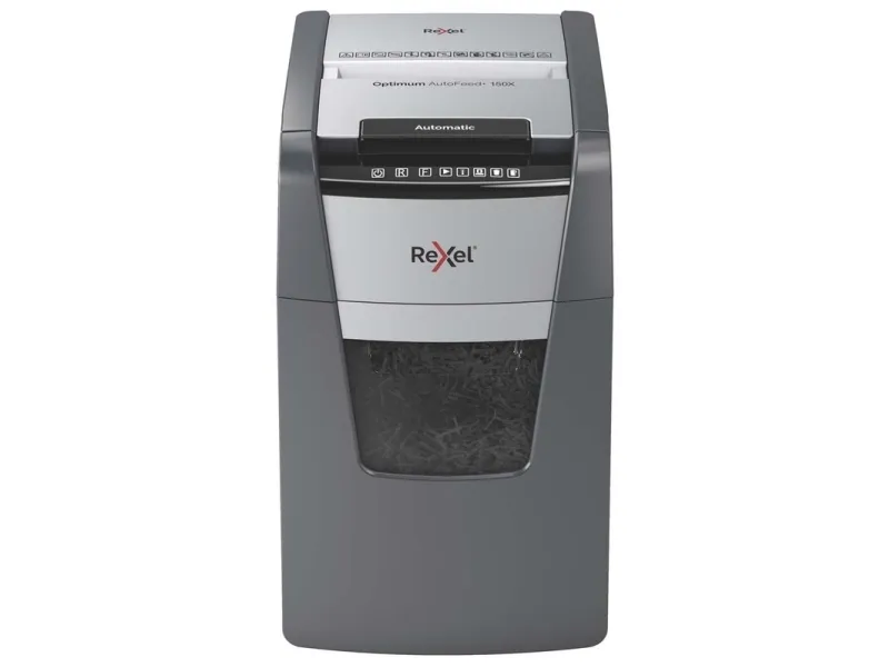 Makulator Rexel Optimum AutoFeed  150X krydsmakulering 4x28 mm (P-4)