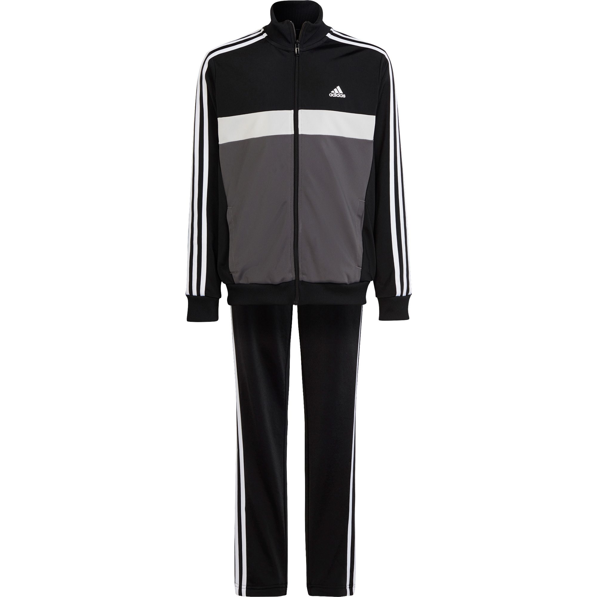 adidas Essentials 3-Streifen Tiberio Trainingsanzug Kinder black