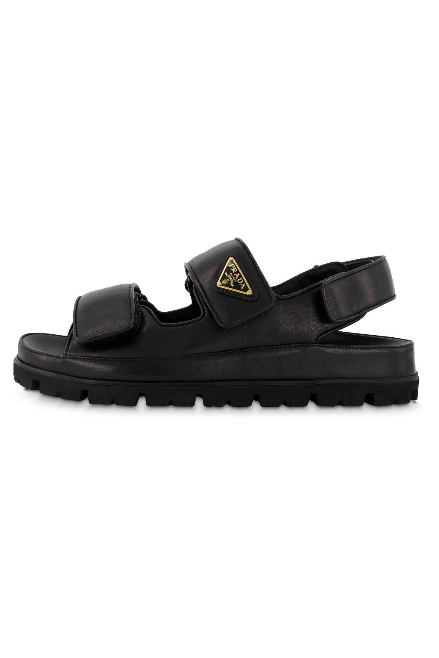 Prada| Damen Sandalen aus gepolstertem Nappaleder