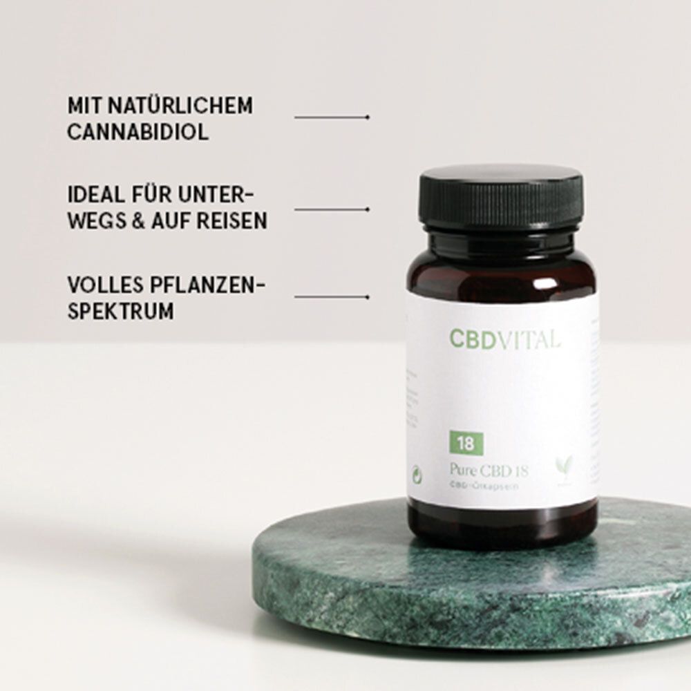 CBD VITAL Bio Pure 18 CBD Kapseln