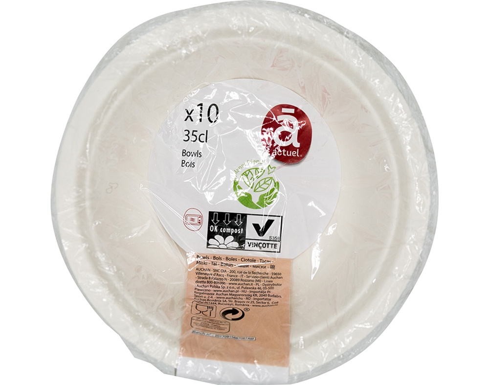 TAÇA DESCARTÁVEL ACTUEL CARTÃO ECO 35CL PACK 10 UNIDADES