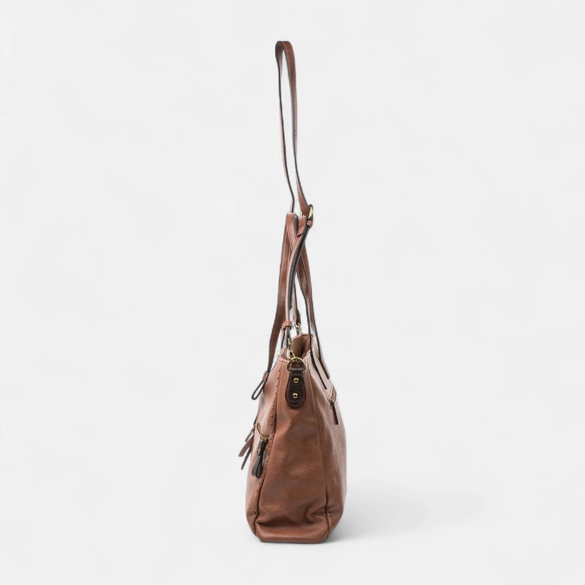 Sac de shopping marron