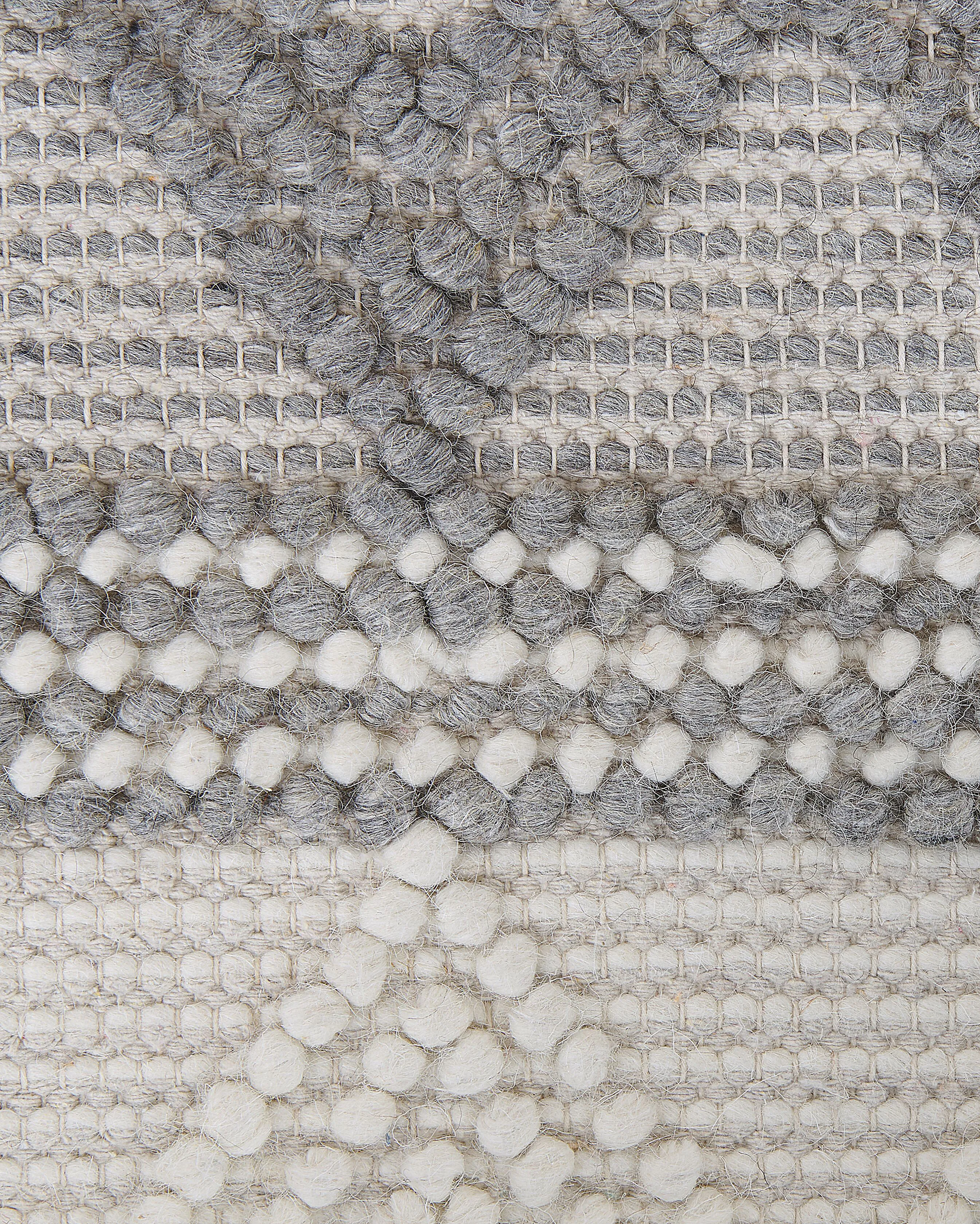 Vloerkleed BOZOVA Lichtbeige 160 x 230 cm Wol