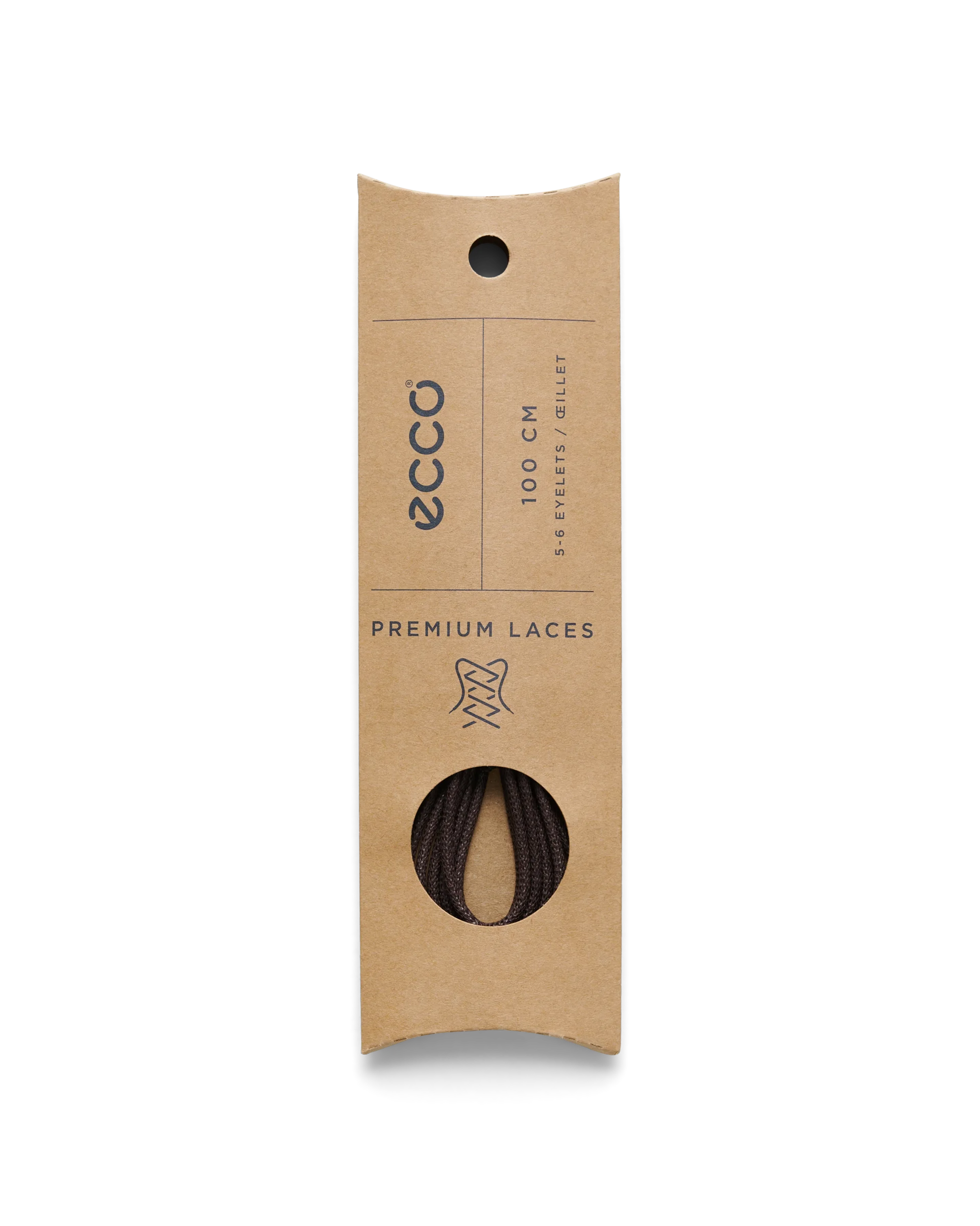 ECCO Round Laces Runde Schnürsenkel Braun