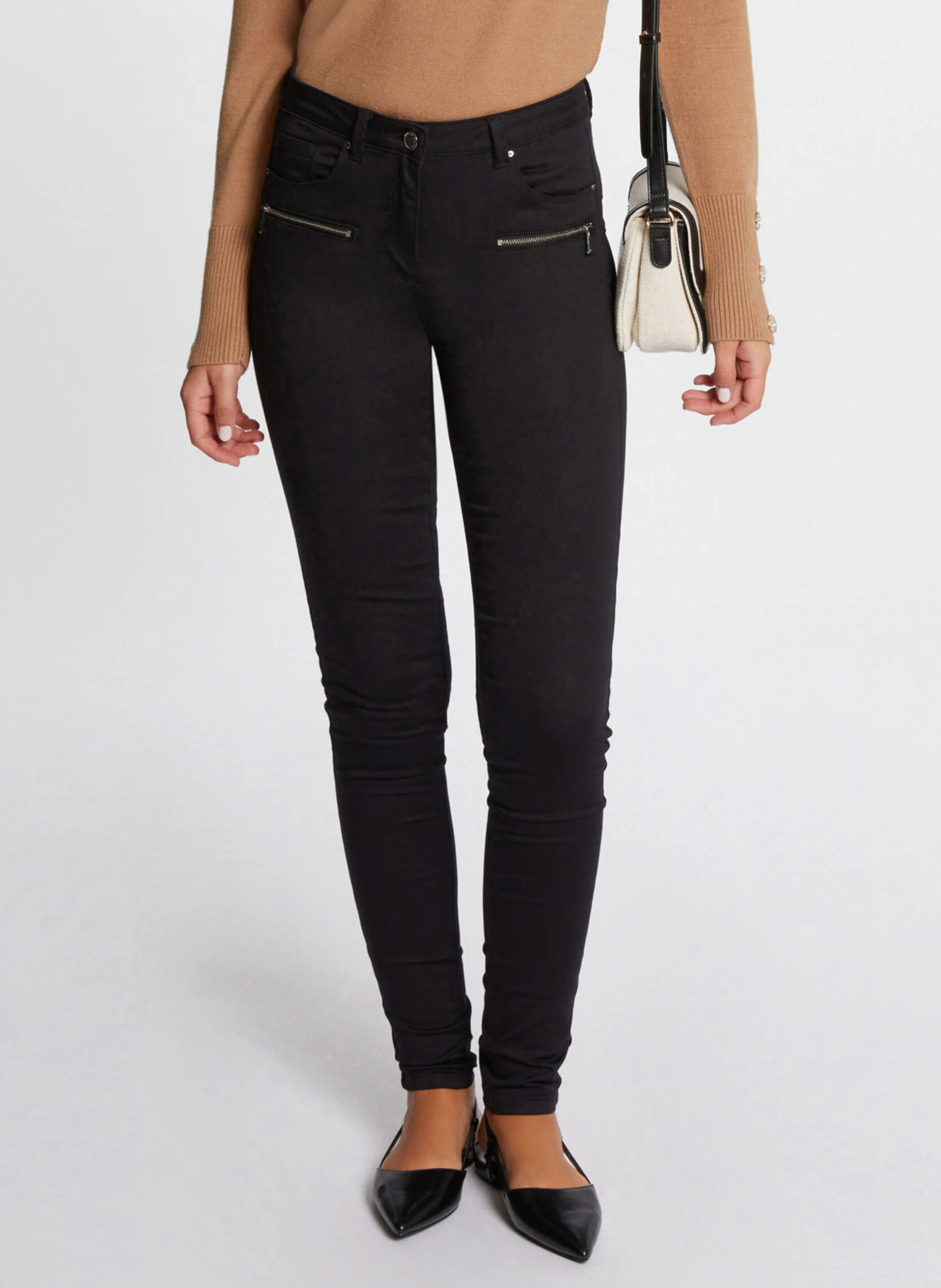 PATRICK - Jean skinny en coton mélangé | Noir