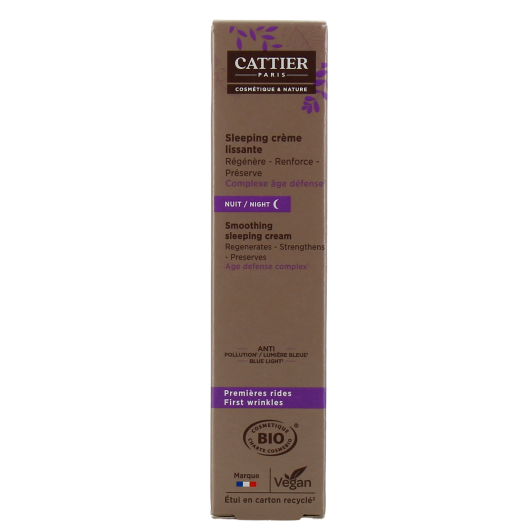 Cattier crème de nuit lissante bio - Premières rides