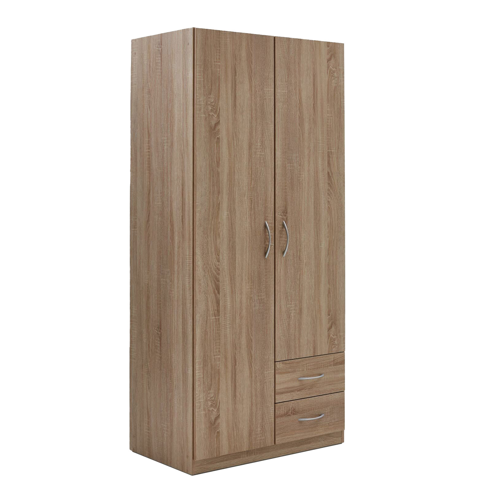 Drehtürenschrank - Sonoma Eiche - 91 cm breit