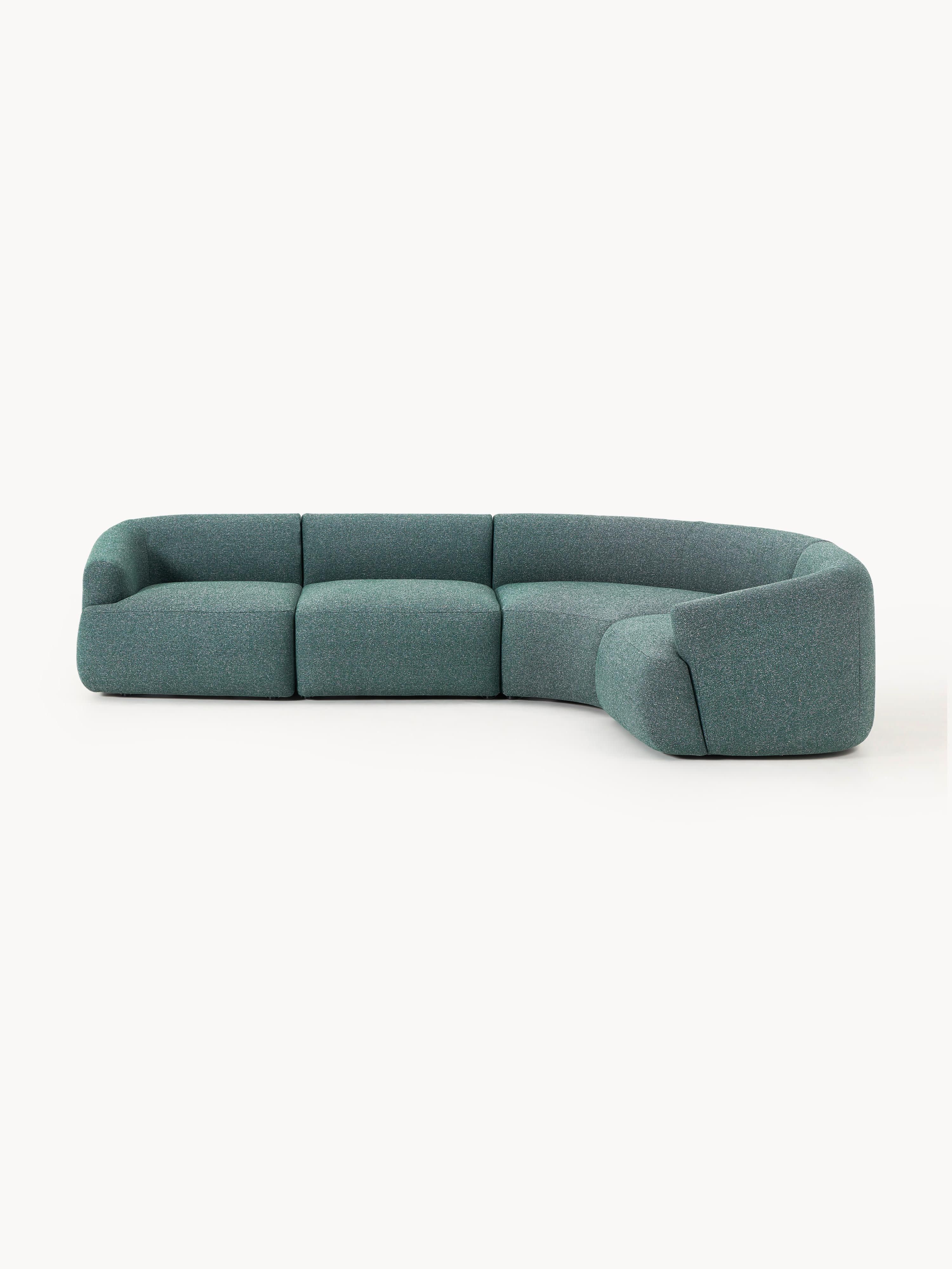 Modulaire bouclé hoekbank Sofia (4-zits)