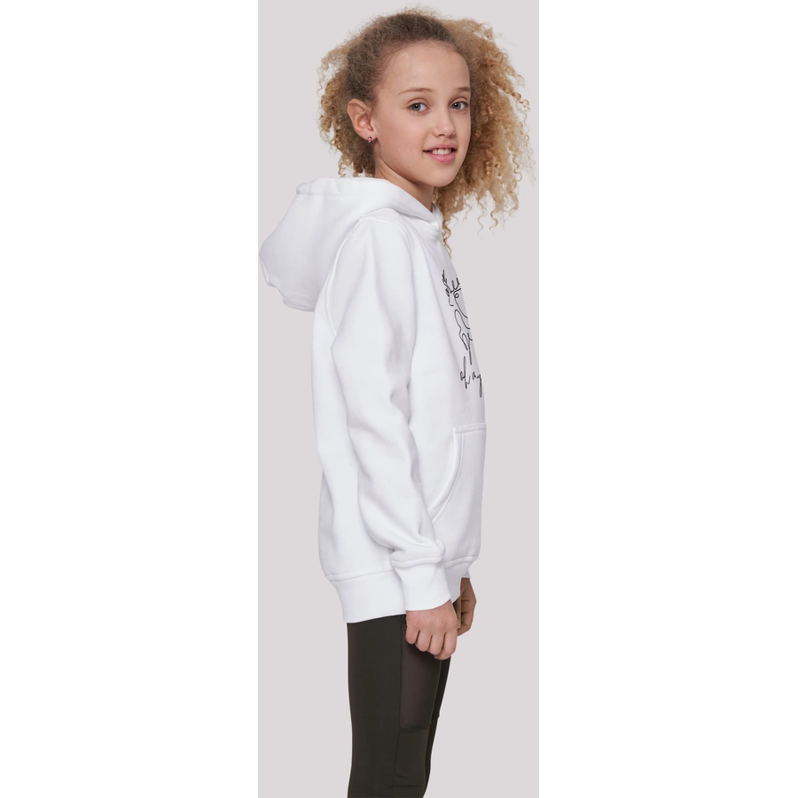 F4NT4STIC Hoodie Winter Christmas Deer weiß