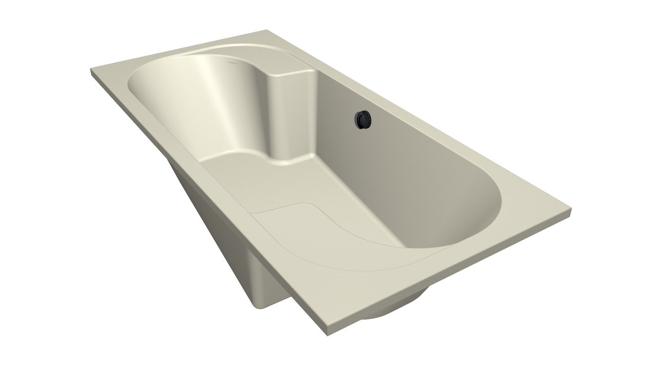 Xenz Parel ligbad acryl 190x90x45cm pergamon