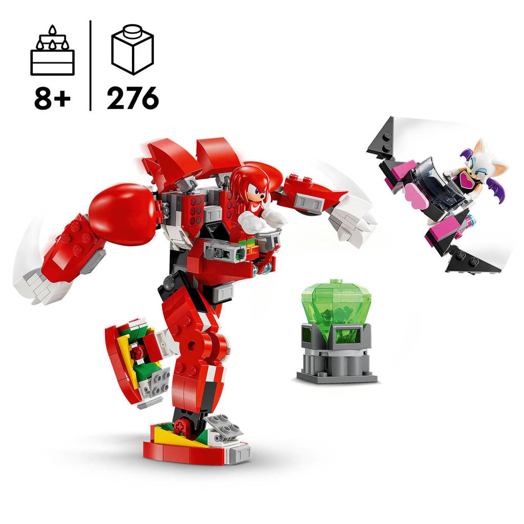 heel goed speelgoed goedkoper en kwaliteit en mooiKnuckles' mechabewaker Bouwbaar Game Speelgoed Figuur 76996