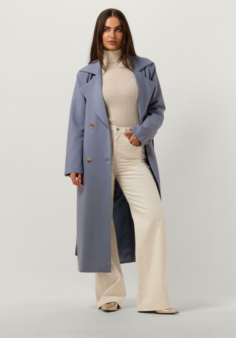 NOTRE-V lichtblauwe notre-v  nv-daron belted coat