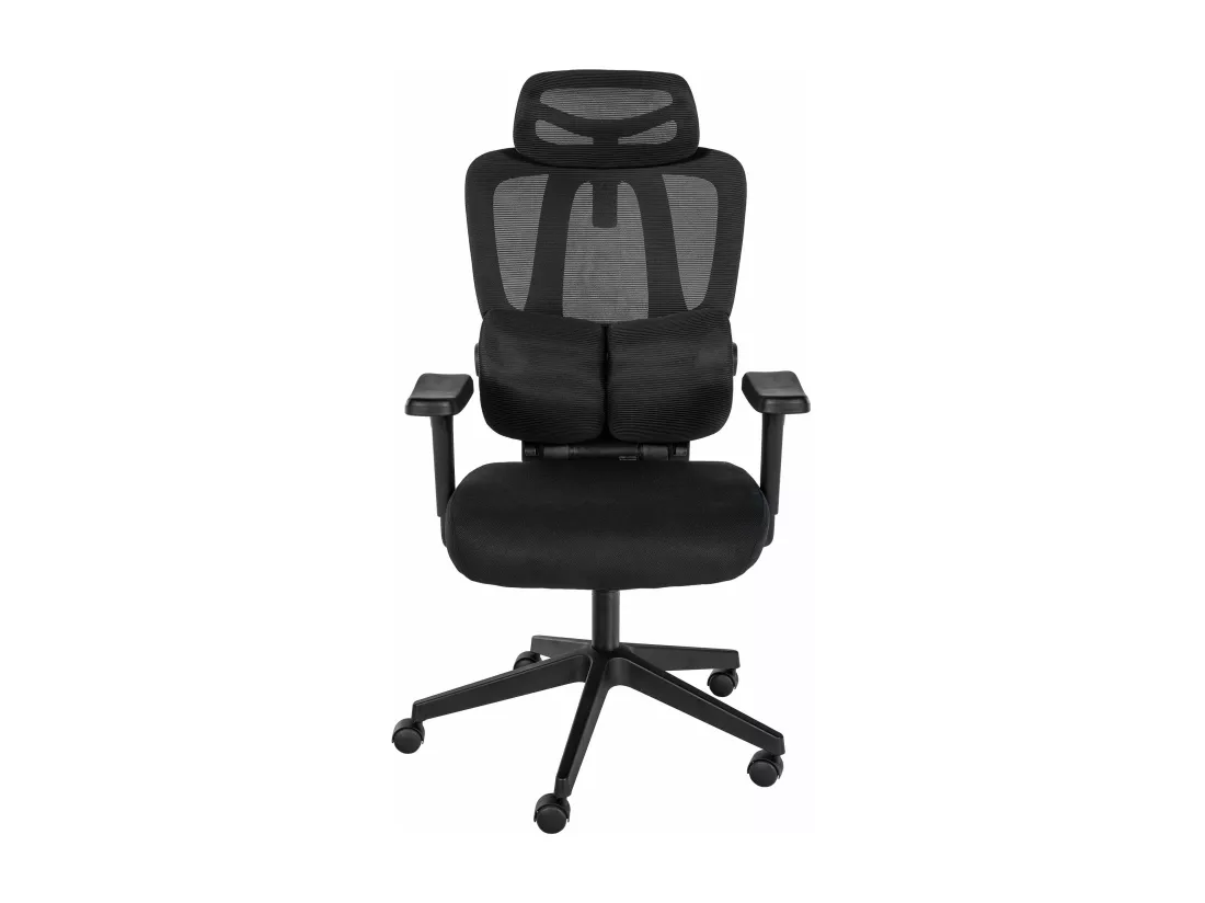 Chaise de bureau - Tissu - Noir - Altamont