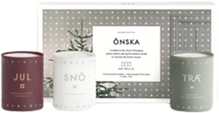 Skandinavisk ÖNSKA Mini Candle Set