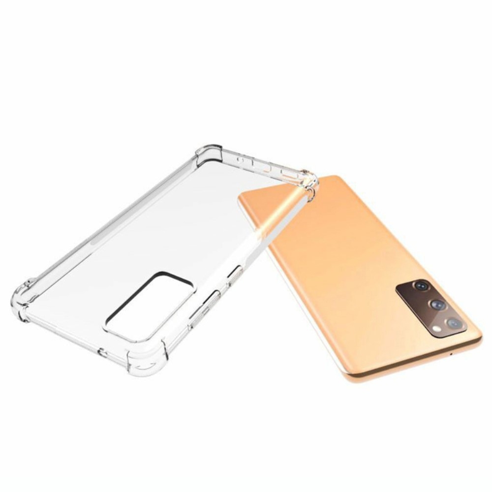 Samsung Galaxy S20 FE / S20 FE 5G Gummi Hülle Case Slim Design mit Air Cushion Fallschutz - Transparent