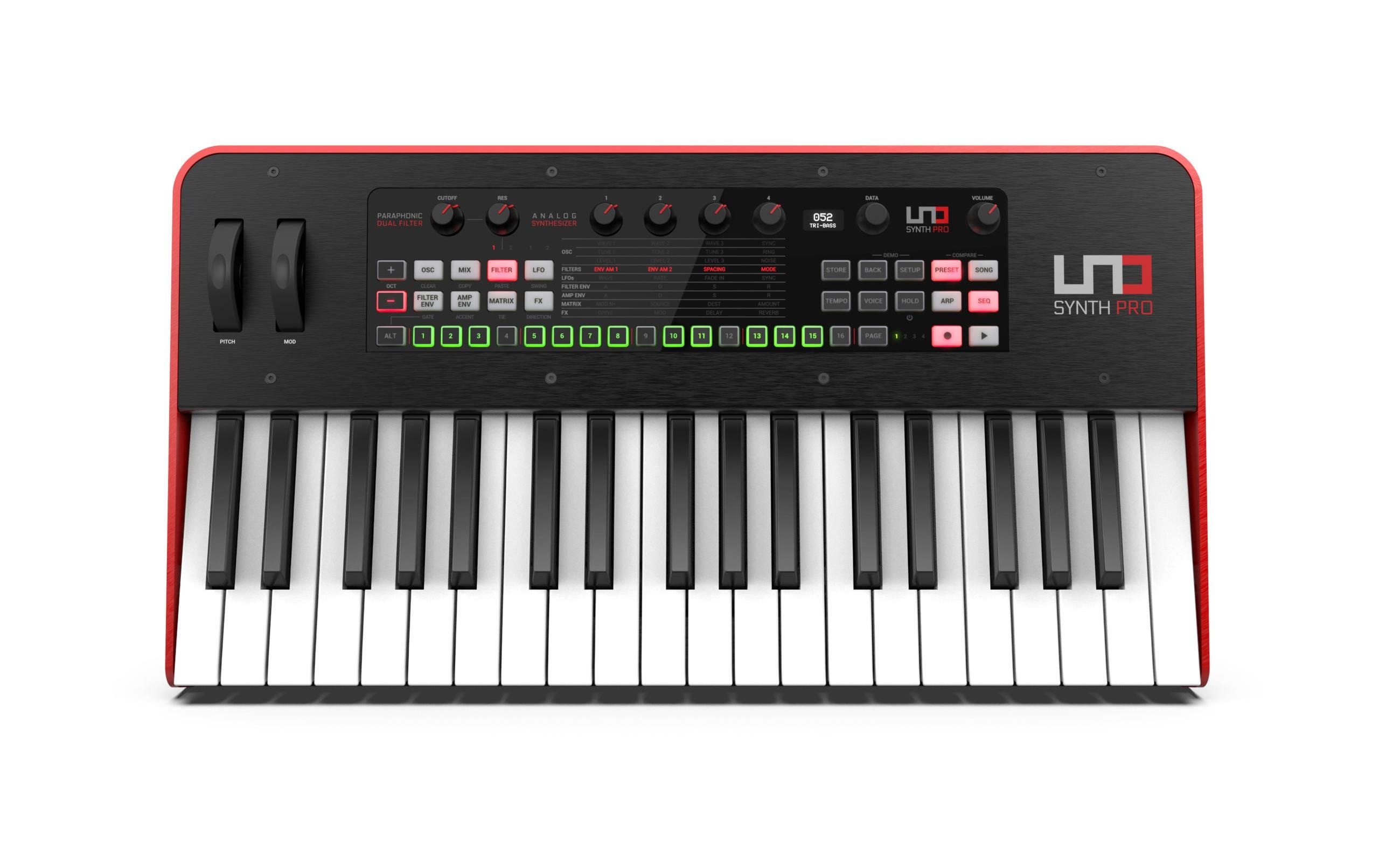 Synthesizer UNO Synth Pro<br>Klaviatur- kompaktes Metallgehäuse
