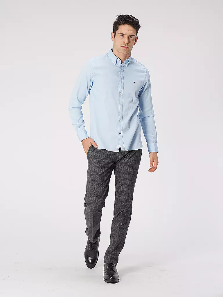 TOMMY HILFIGER Hemd Slim Fit blau
