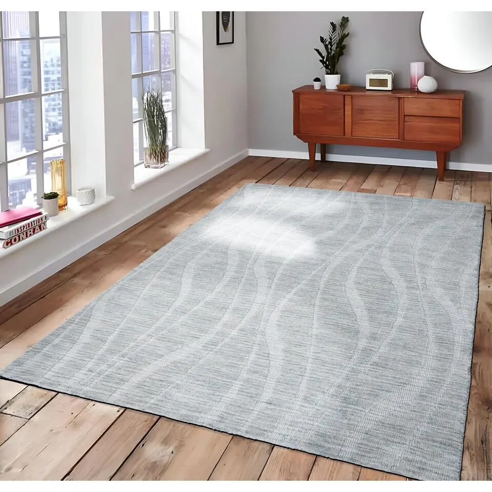 Dutch Lifestyle - Polyester - Vloerkleed - 195x300cm - Grijs