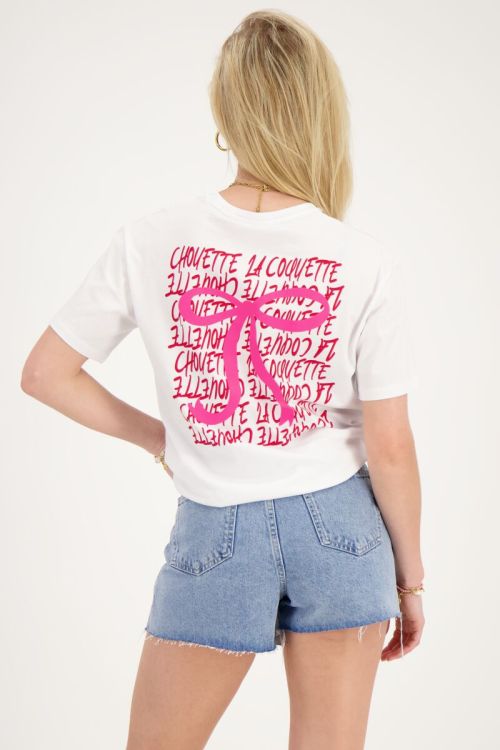 Wit T-shirt ''La coquette''