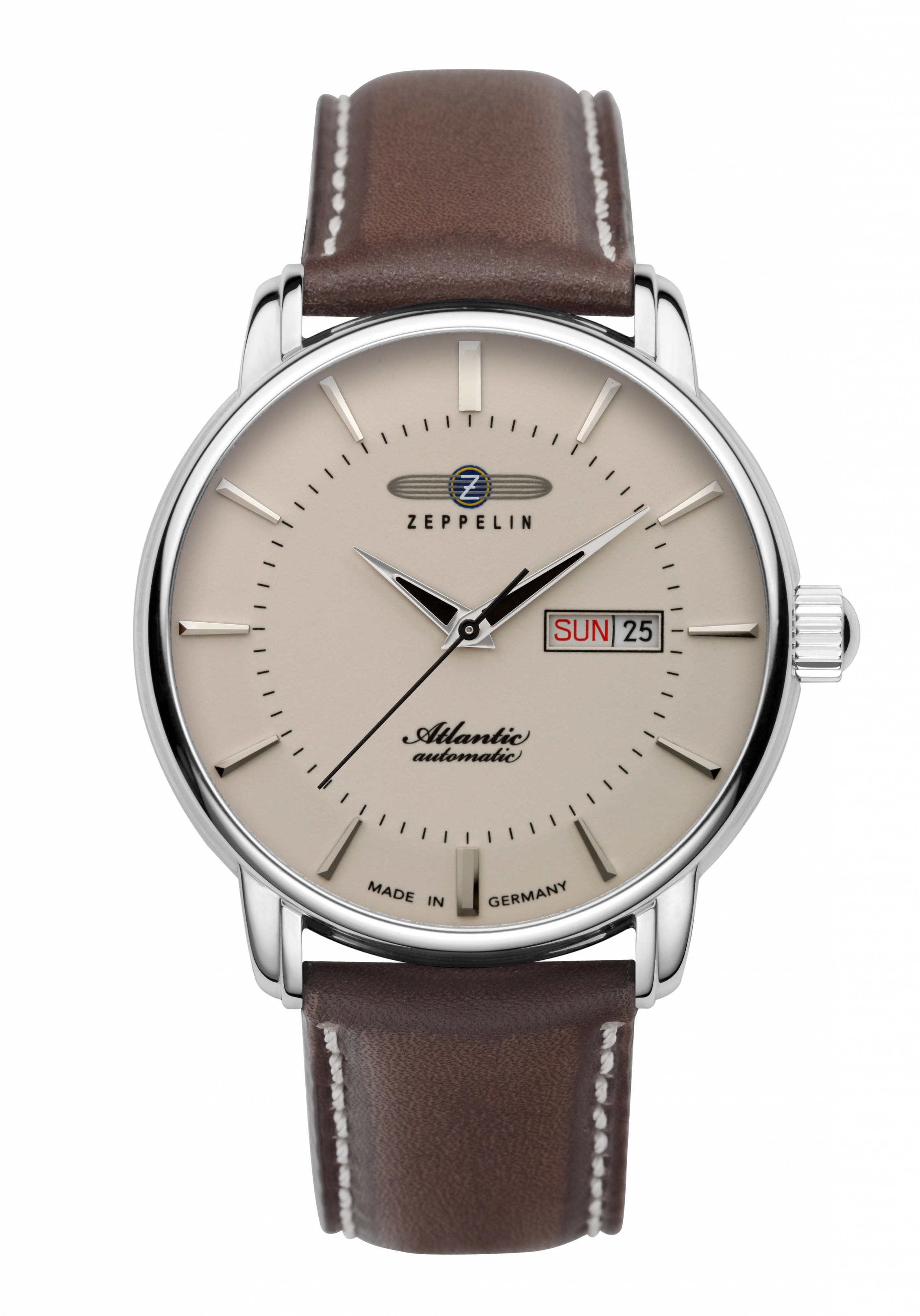 Zeppelin Herrenuhr Atlantic Automatik Weiß 8466-5