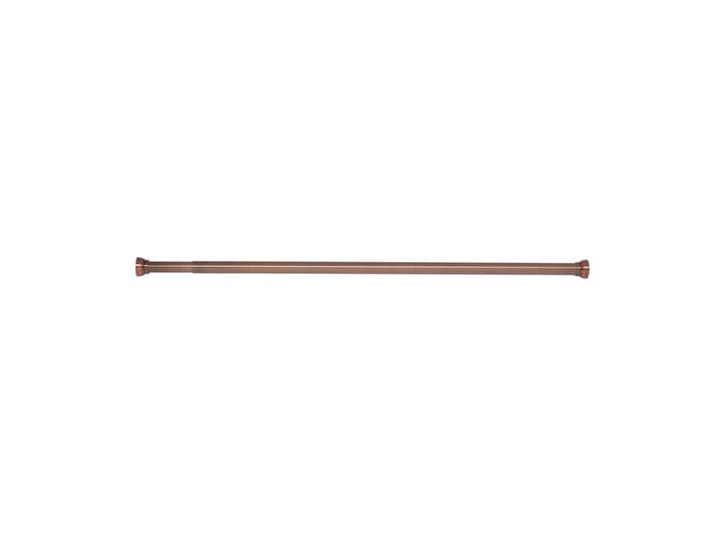 spirella Duschvorhangstange Kreta 75/125 x 2.1 cm, Kupfer Duschvorhangs-Stange ohne Bohren