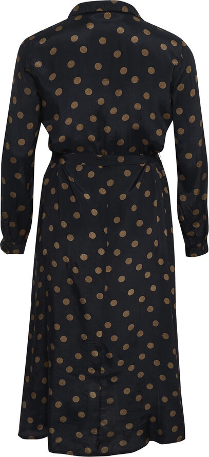 Kaffe Curve KColivia Dress Black with mustang dot