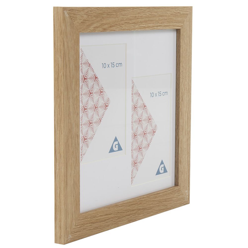 Pêle-mêle en bois naturel 2 vues