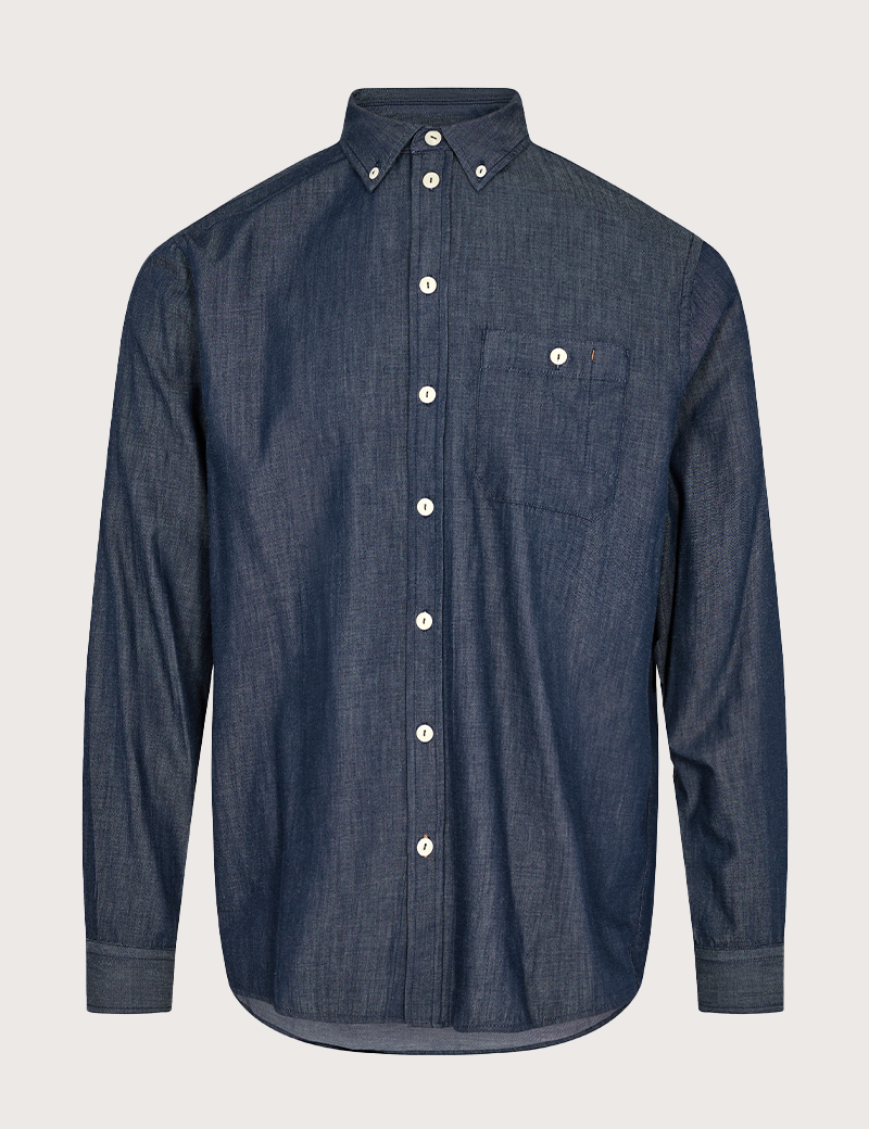 MOS MOSH CHEMISE EN JEAN HOMME MANCHES LONGUES THEO