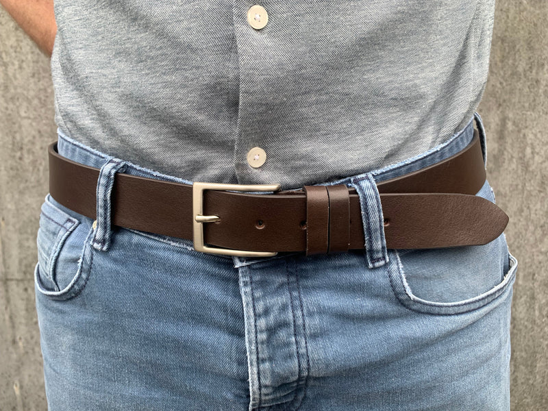 Milano Belts Centuur Palermo 35 Donkerbruin
