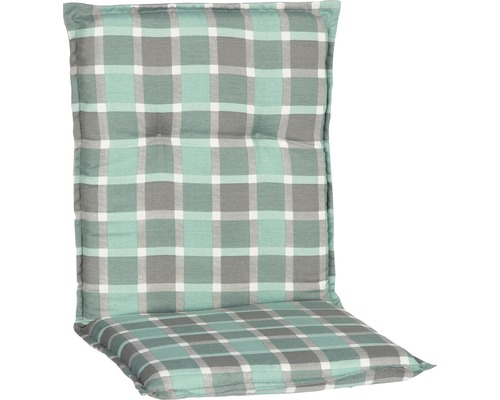 Kussen voor lage rugleuning beo® Büsum 101 x 50 cm katoenmixstof turquoisegrijs